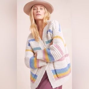 COPY - Anthropologie Candy Striped Cardigan